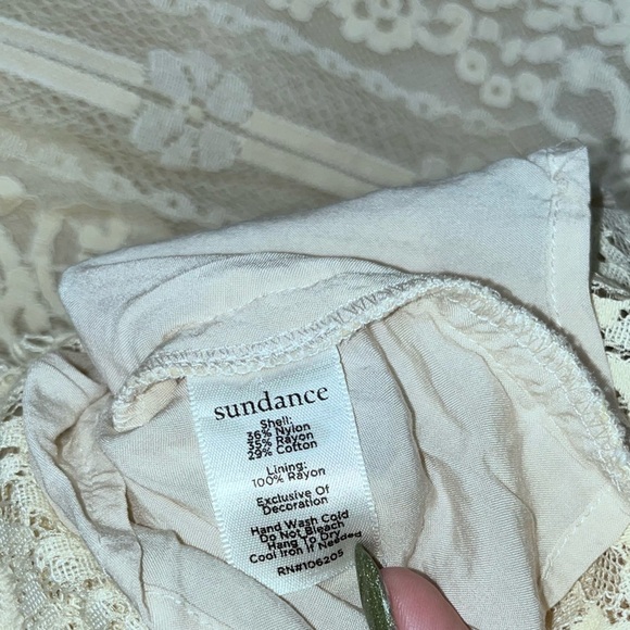 Sundance Ivory Lace Tank Top - Picture 2 of 5